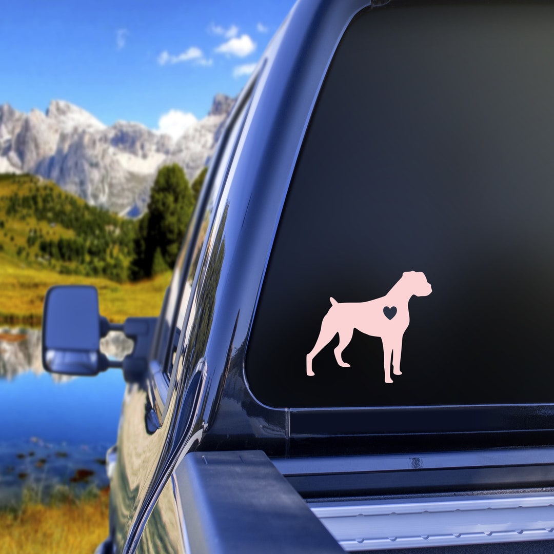 Boxer Dog Sticker, Boxer Dog Gift for Women, Boxer Dog Decal for Car
