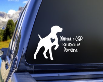 German Shorthaired Pointer Decal: Car Window Vinyl Sticker