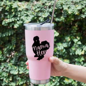 Silkie Chicken Sticker, Silkie Chicken Sticker for Tumbler, Silkie Chicken Gift for Women, Gift for Mom, Chicken Decal, Chicken Sticker