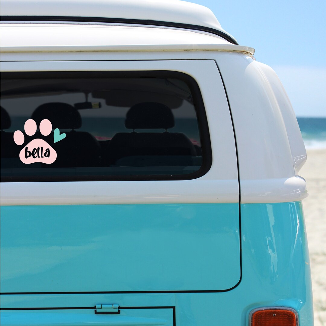 Dog Sticker for Car Window Dog Decal With Names for Laptop Etsy