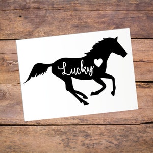 Horse Vinyl Decal for Trailer, Horse Trailer Sticker, Horse Decal Sticker for Car, Horse Decal Car, Horse Decal For Truck, Horse Sticker