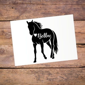 Horse Vinyl Decal for Trailer, Horse Trailer Sticker, Horse Decal Sticker for Car, Horse Decal Car, Horse Decal For Truck, Horse Sticker