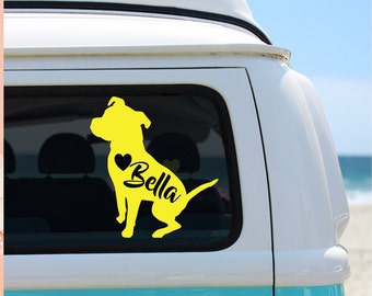 Pitbull Sticker for Water Bottles, Pitbull Car Decal for Women, Pitbull Decal for Car Window, Pitbull Car Sticker, Pitbull Mom Sticker Car