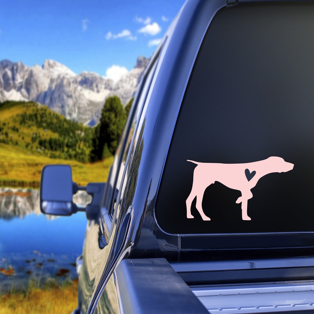 German Shorthaired Pointer Dog Vinyl Decal: Personalized Sticker for ...