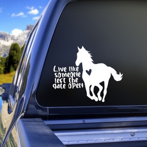 Horse Vinyl Decal for Trailer, Horse Trailer Sticker, Horse Decal Sticker for Car, Horse Decal Car, Horse Decal For Truck, Horse Sticker