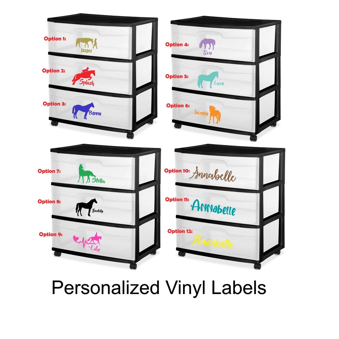 Vinyl Horse Label, Horse Name Decal, Horse Supplement Label, Vinyl