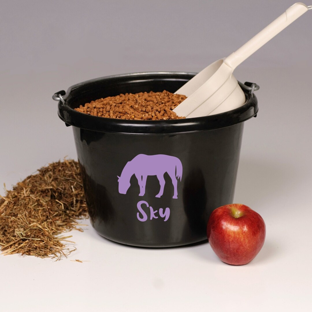 Horse Bucket Decal, Horse Bucket Label, Horse Bucket Sticker, Horse