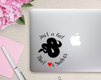 Snake Vinyl Decal: Sticker for Laptop, Car, Tank