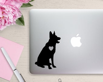 German Shepherd Decal, German Shepherd Gift, Shepherd Mom Sticker, Vinyl Decal for Car, Tumbler, Laptop, Truck, GSD Decal, Dog Mom Gift