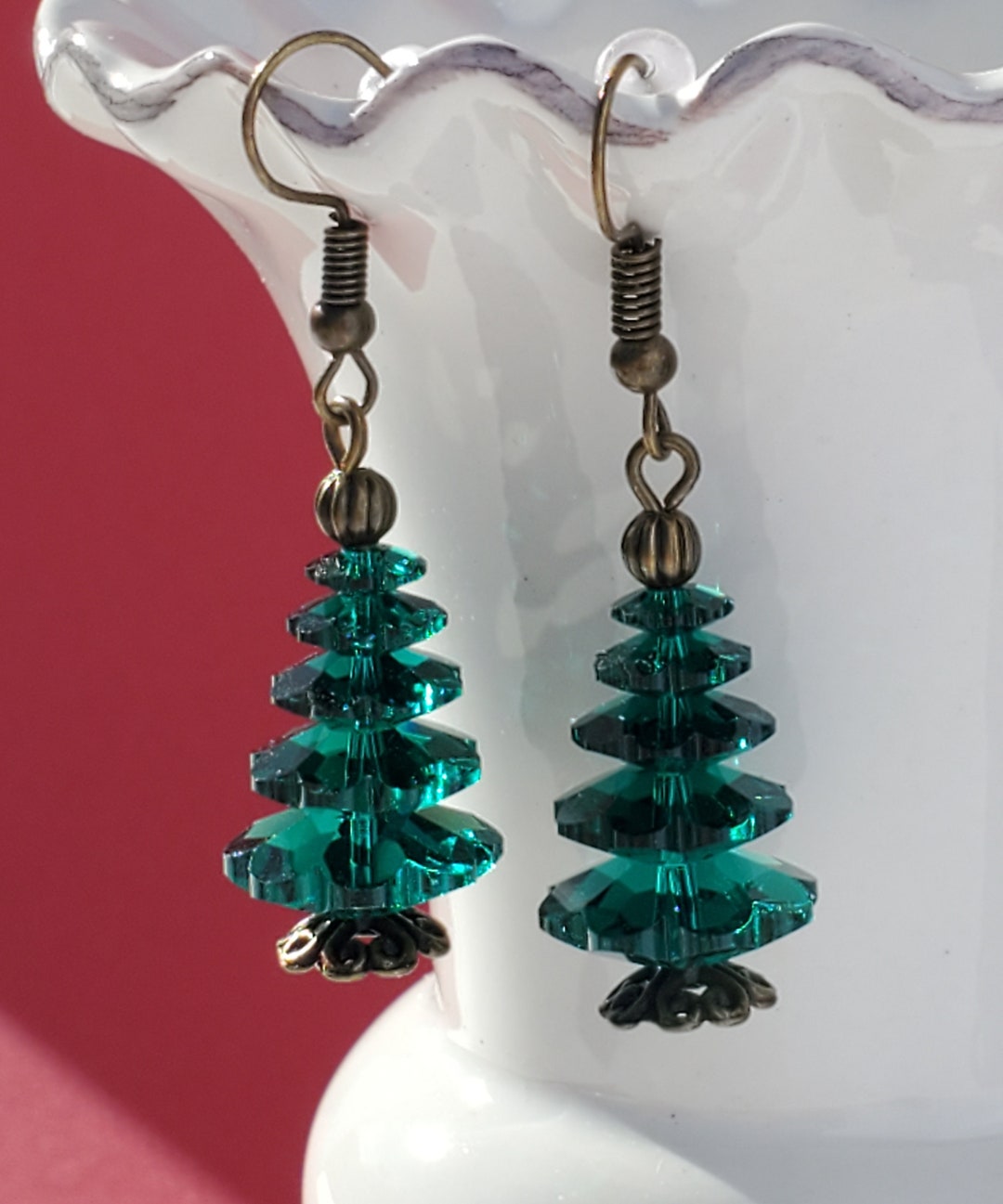 Crystal Tree Earrings