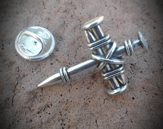 Inexpensive Small Silver Cross Lapel Pins for Confirmation Etsy Canada