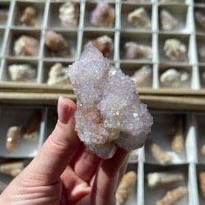 Amethyst Spirit Quartz | Spirit Quartz Cluster | Amethyst Cactus Quartz Crystal | Amethyst Spirit Quartz Point