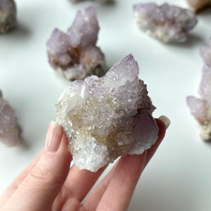 Amethyst Spirit Quartz | Spirit Quartz Cluster | Amethyst Cactus Quartz Crystal | Amethyst Spirit Quartz Point