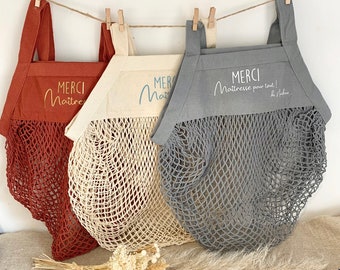 Customizable net, personalized shopping bag, shopping bag, racing net, Mother's Day gift, Mother's Day, Mom gift