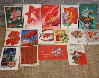 Vintage Postcard 1988 USSR Greeting card
