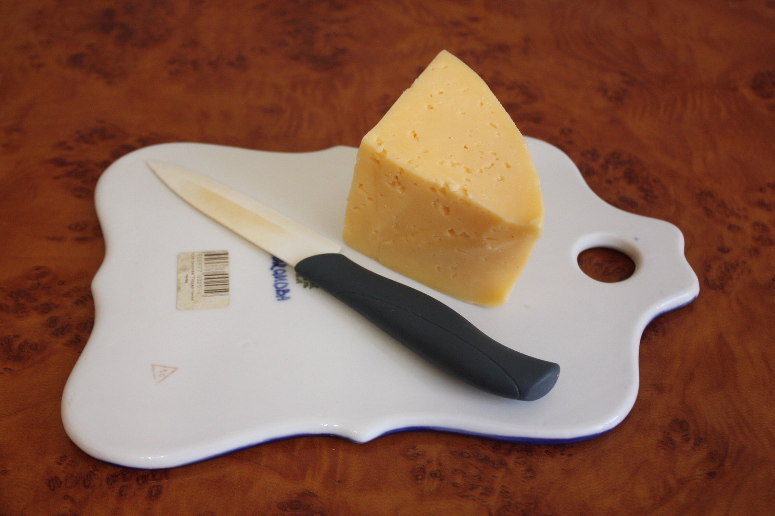 Porcelain Cheese Board Gzhel Painting 1990s Vintage Cutting Etsy