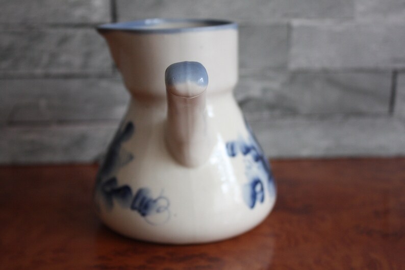Gzhel Porcelain Coffee Maker 1970s Vintage Porcelain Russian Handmade Vintage Turkish Coffee Pot Soviet Vintage Porcelain USSR