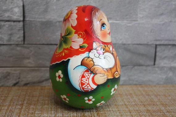 Dolls & Miniatures Art Dolls Russian Nesting Doll Handmade Musical Doll ...