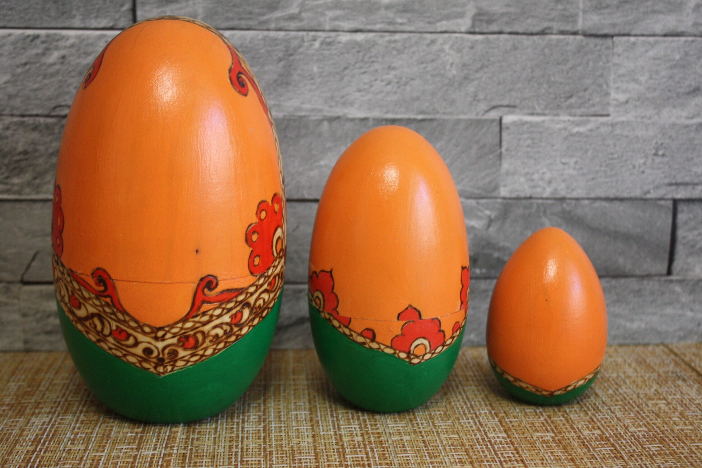 Russian Nesting Doll Egg Matryoshka Stacking Toy Girl with Etsy