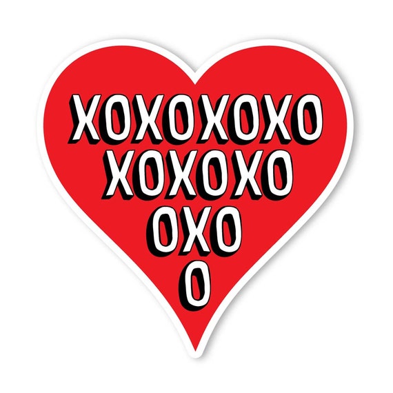 Etiqueta De La Pared De Tejido De Corazon Xoxoxo Etsy