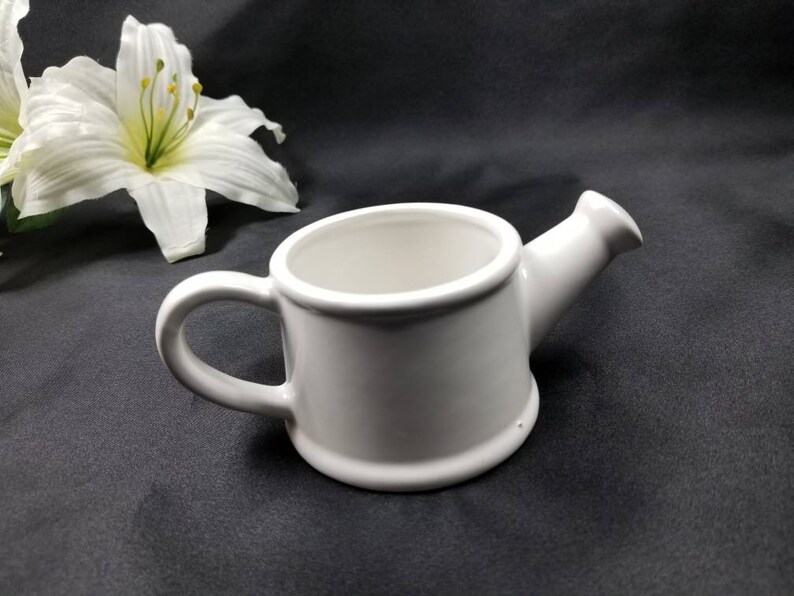Ceramic Watering Can 4 White Decor Planter Container Etsy
