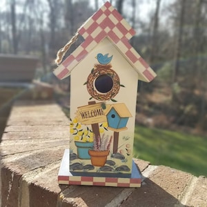Garden Whimsical Birdhouse - Indoor Collectible Art Gift