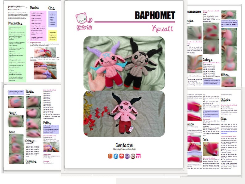 Бафомет схема вязания крючком