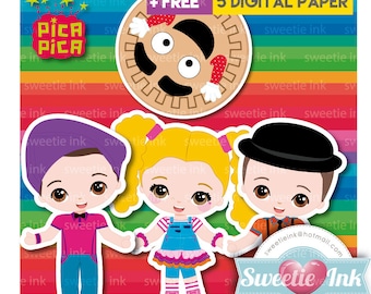 Los Pica Pica Kawaii Clipart