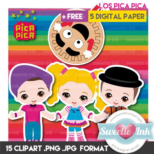 Los Pica Pica Kawaii Clipart