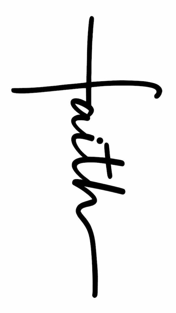 Faith cross decal Etsy