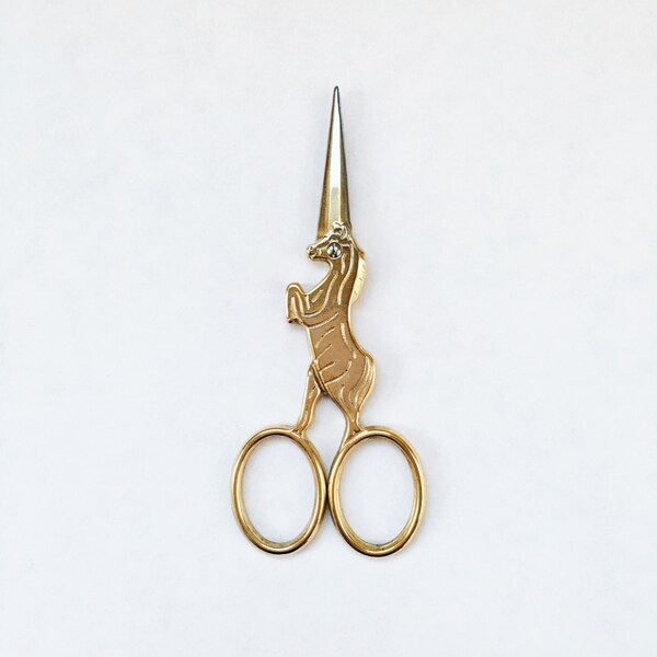 Unicorn Scissors/Gold Scissors/Embroidery Scissors/Fun Crafting Scissors/Crafting Tools/Cross Stitch Scissors/Sewing Sc