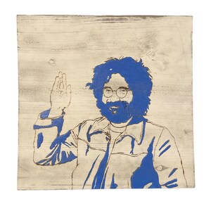 Jerry Garcia wood burning
