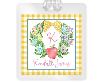 Personalized Laminated Backpack Tag, School ID Tag