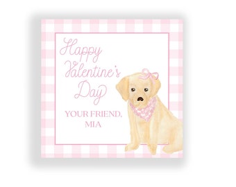 Printable or Printed Dog Valentine Printable, Puppy Valentine, School Valentine, Classroom Valentine, Valentine Gift Tag, Editable Valentin