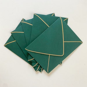 Green and Gold Envelopes, Deluxe Envelopes, Luxury Envelopes, Emerald Envelopes, Gold Envelopes, Thick Envelopes, Envelopes, Invitation