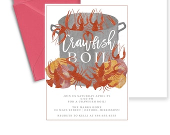 Marks Crawfish Boil Invitation, Crawfish Graduation, Crawfish Boil, Boil, Editable Invitation, Instant Download, Printable, Crawfish Party