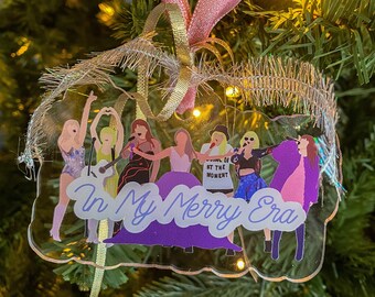 Eras Tour Christmas Tree Ornament, Acrylic Swift Ornament