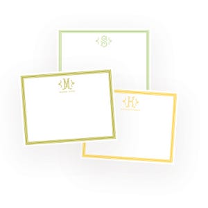 Personalized Floral Stationery: Grandmillennial Note Cards