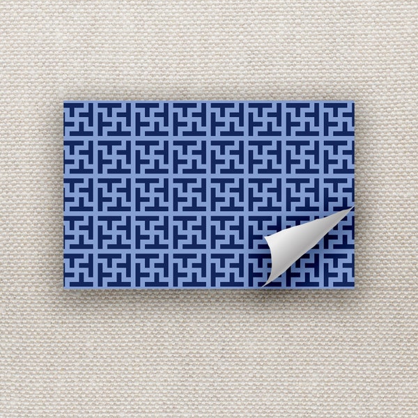 Navy Blue and Light Blue Spring Summer Placemat Pad, Disposable Placemat Pad, Paper Placemats, Beautiful Background Paper Notepad