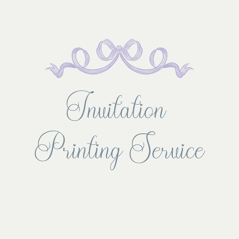 Invitation Printing Service Premium Quality Single Ply Invitation