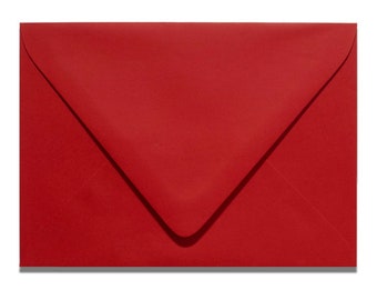 Red Envelopes, Euro Flap Envelopes, Wedding Invitations, Greeting Cards, Invitations, Red, Cherry, Red Invitation Envelopes, Burgundy