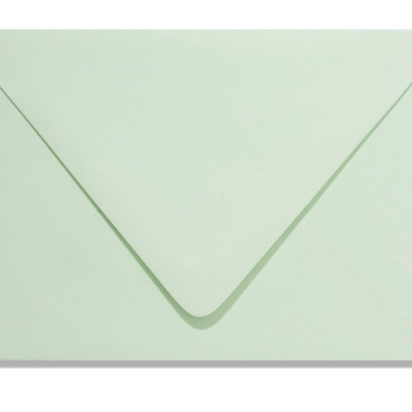 Light Green Envelopes, Euro Flap Envelopes, Wedding Invitations, Greeting Cards, Invitations, Mint, Light Green, Spearmint Invitation Envelo
