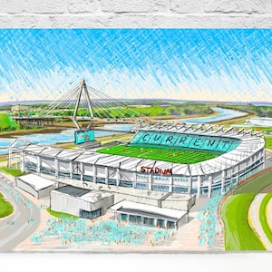 KC Current Stadium Print, Kansas City Soccer Art