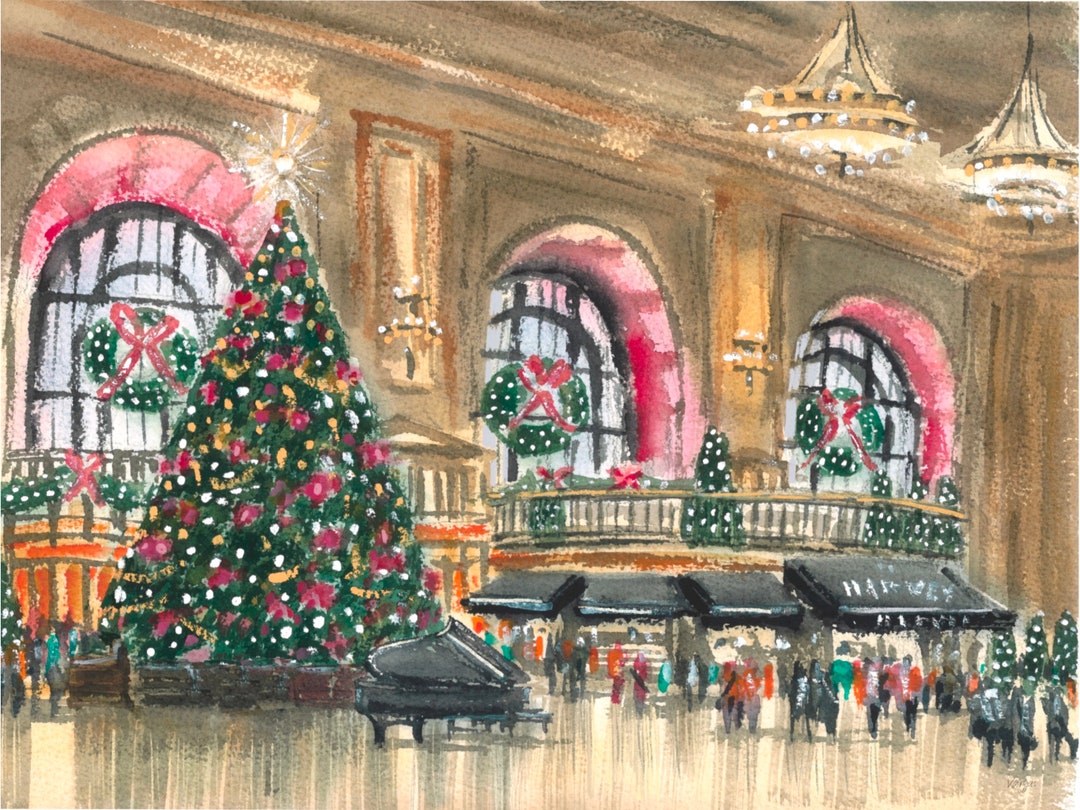 Kansas City Union Station at Christmas Time Christmas Tree. Etsy