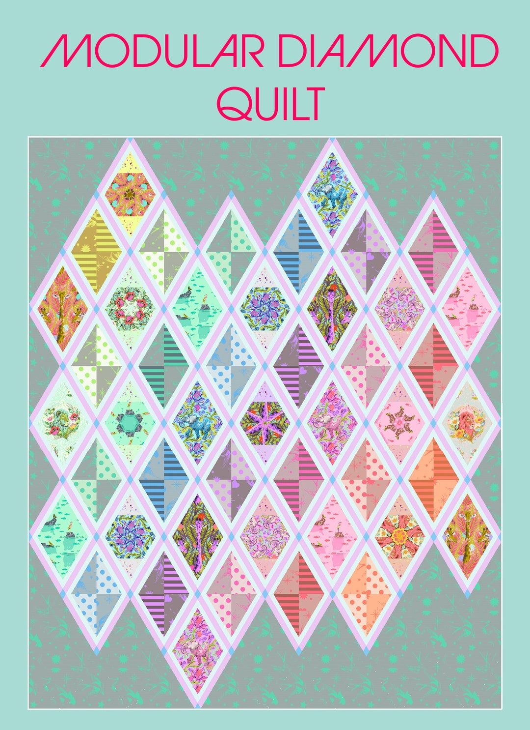Modular Diamond Quilt - PDF Pattern - Etsy