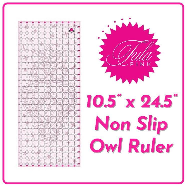 Tula Pink 10.5in x 24.5in Non Slip Owl Ruler Tula Pink 10.5in x 24.5in Non Slip Owl Ruler