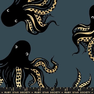 PRE-ORDER October 2026 || Cotton Linen Canvas - Mystery Food, Smoke Metallic - Ink Shop - Sarah Watts - Ruby Star Society