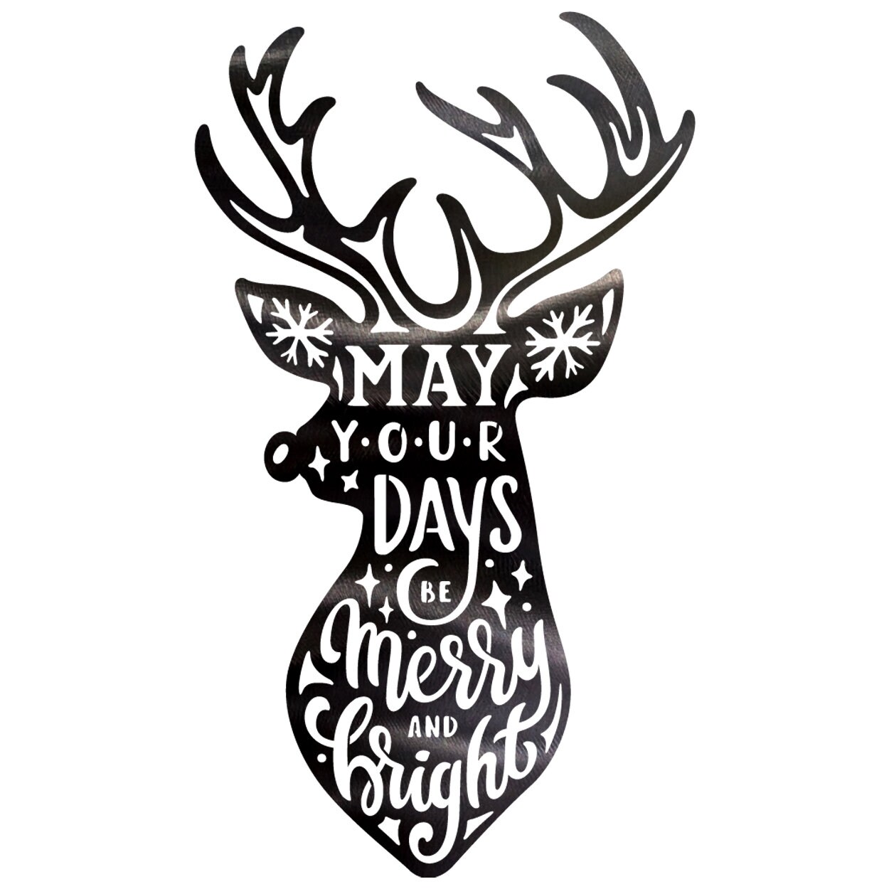 Deer Decor Deer Antlers Deer Head Wall Decor Merry & Bright Etsy