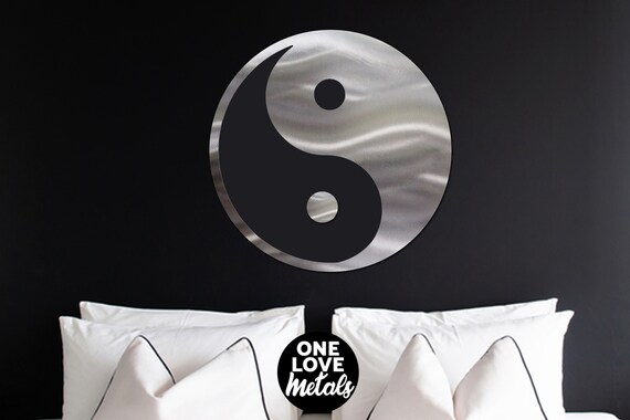 20" Yin Yang Wall Art, Yin Yang Wall Decor, Yin Yang Gift, Yin Yang Decor, Ying Yang, Meditation, not decal, Yoga Gift, Yang, Yin and Yang