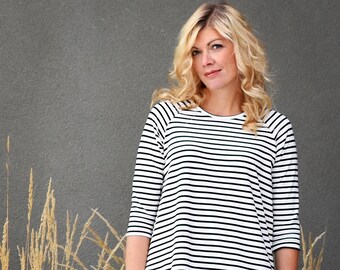 Waterfall Raglan pdf sewing pattern